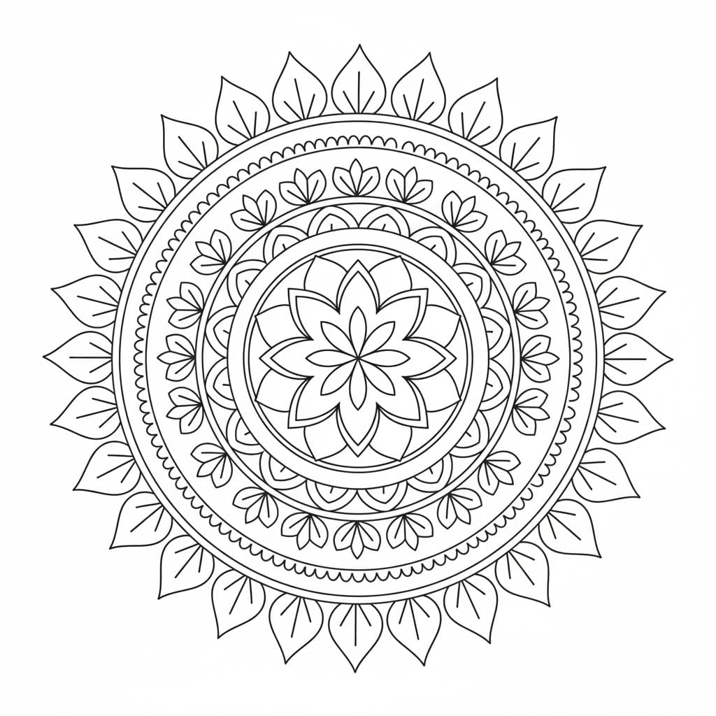 Sacred Tribal Mandala Template Mandalas