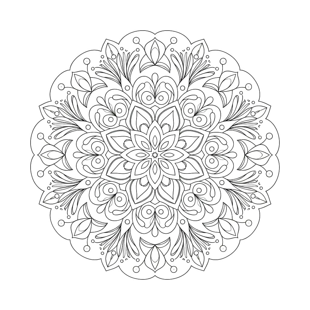 Radial Mandala Templates Mandalas