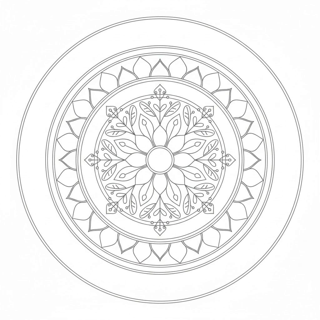 Solace Boho Mandala Template Mandalas