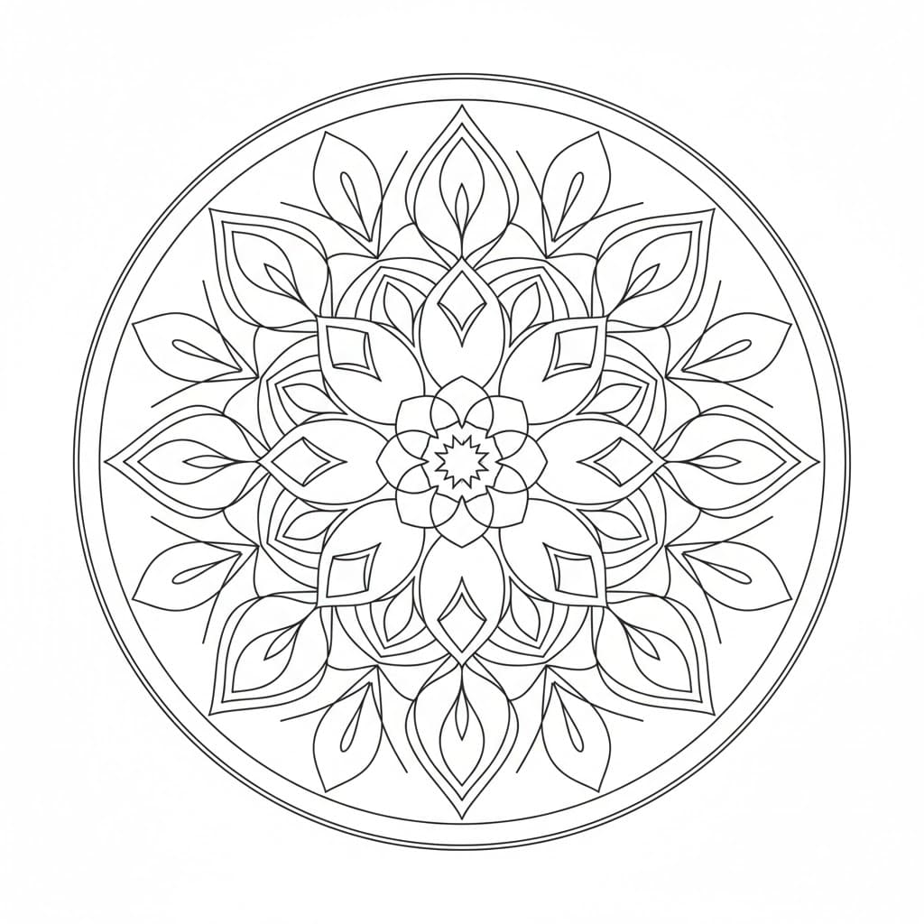 Line Art Mandala Templates Mandalas