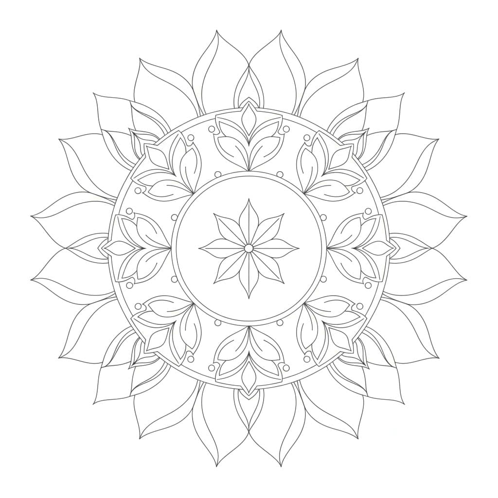 Subtle Balance Ornamental Mandala Template Mandalas