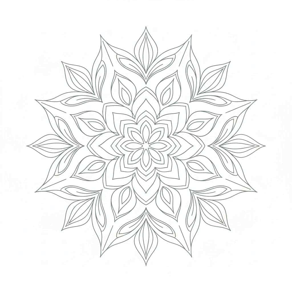 Tender Floral Mandala Template Mandalas