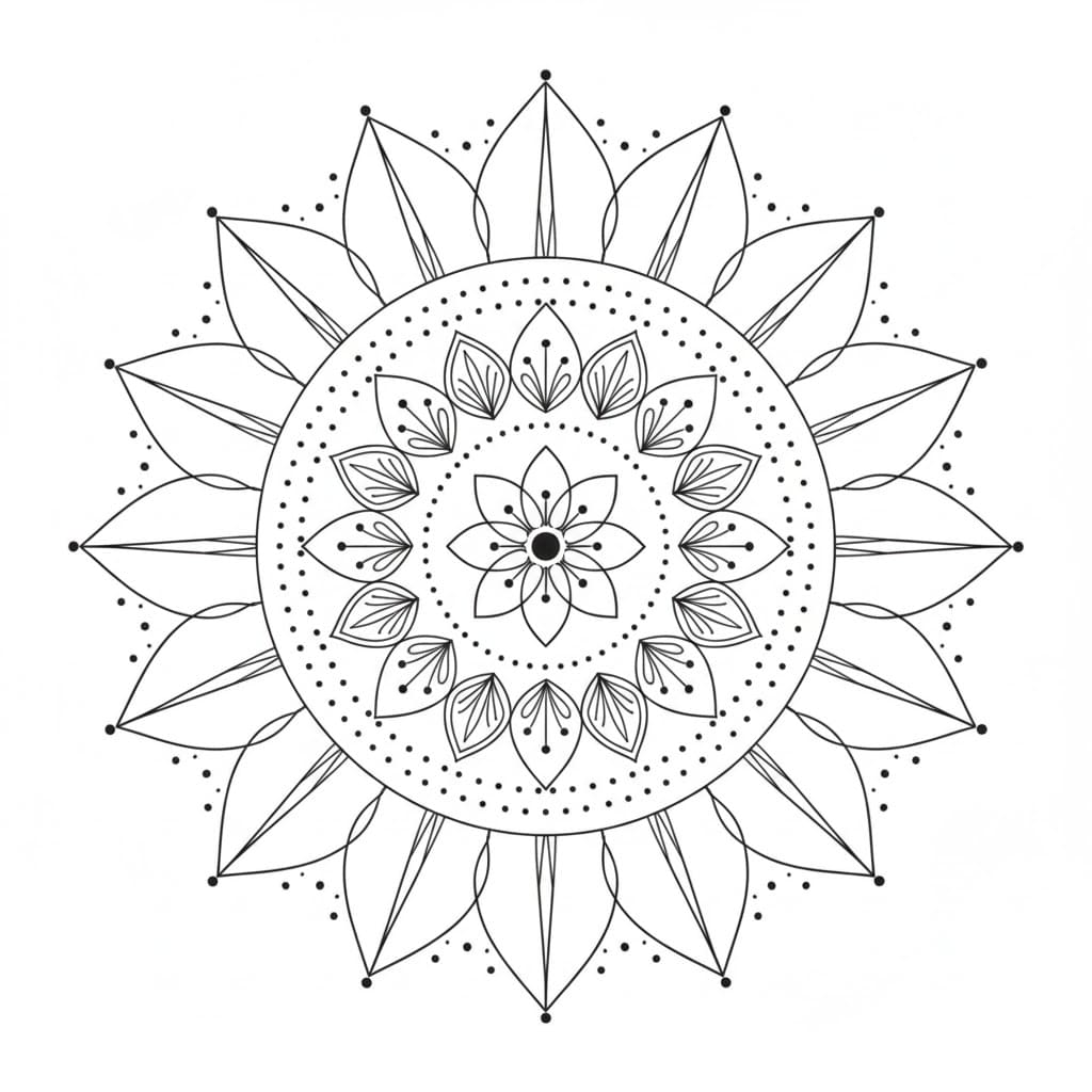 Dotwork Mandala Templates Mandalas