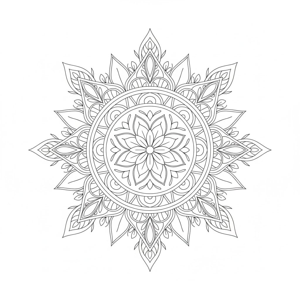 Totem Tribal Mandala Template Mandalas