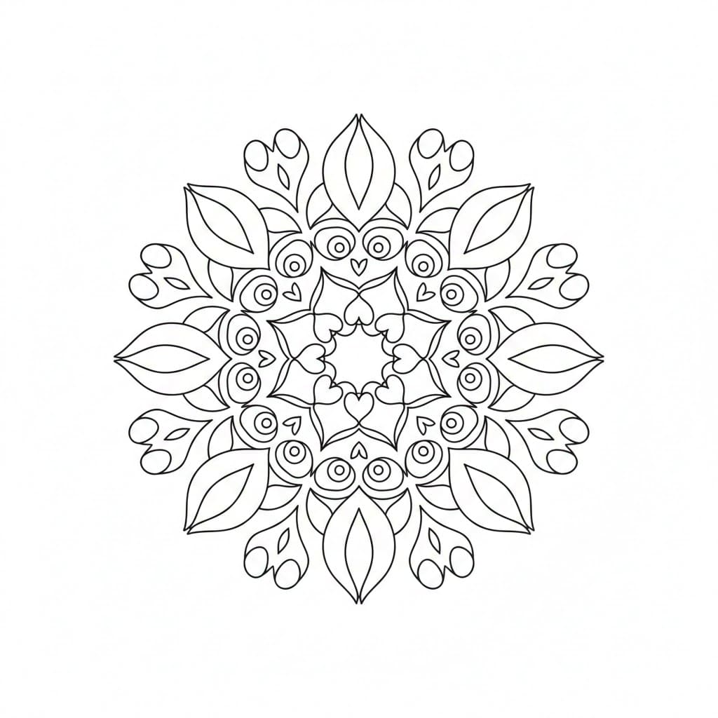 Whisper Minimalist Mandala Template Mandalas