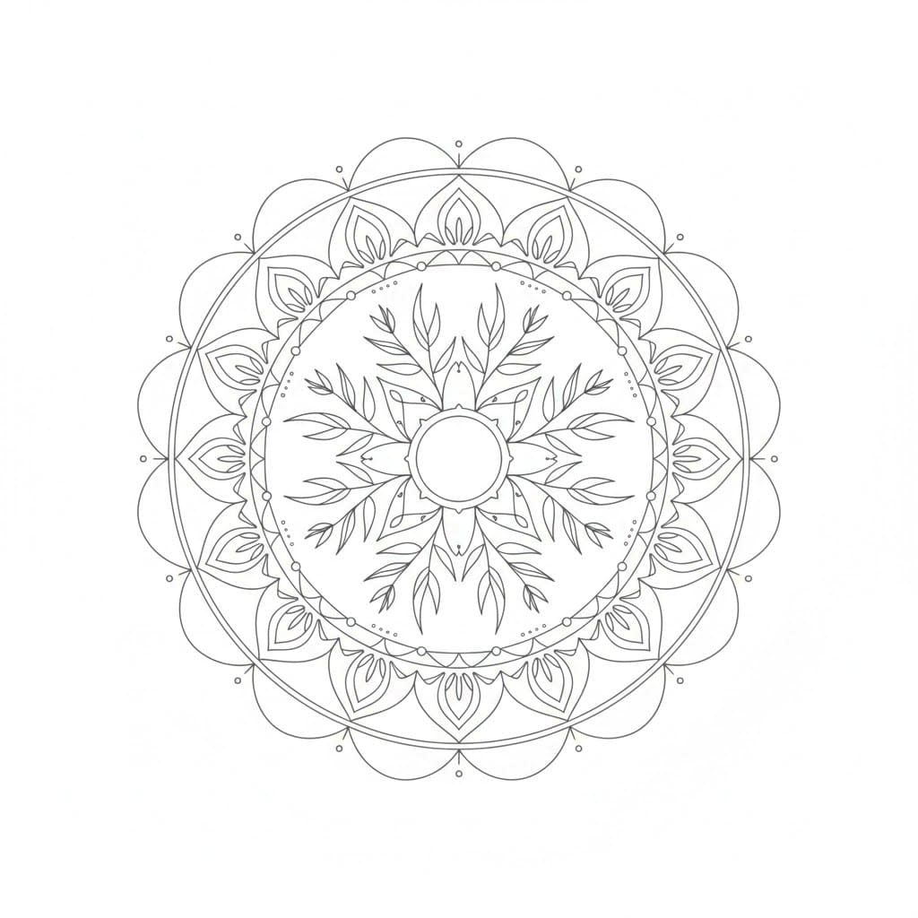 Willow Boho Mandala Template Mandalas