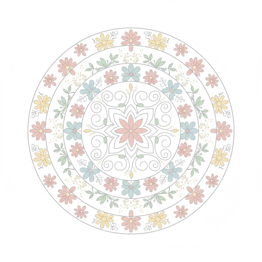 Zephyr Boho Mandala Template Mandalas