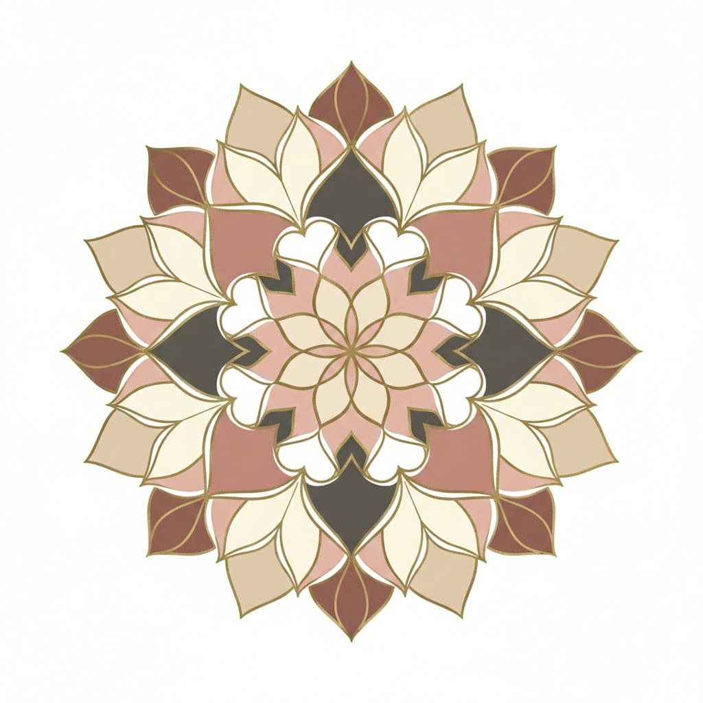 Aged Petals Vintage Mandala Template Mandalas