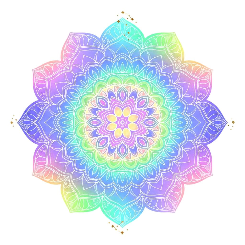 Aurora Dreamy Mandala Template Mandalas