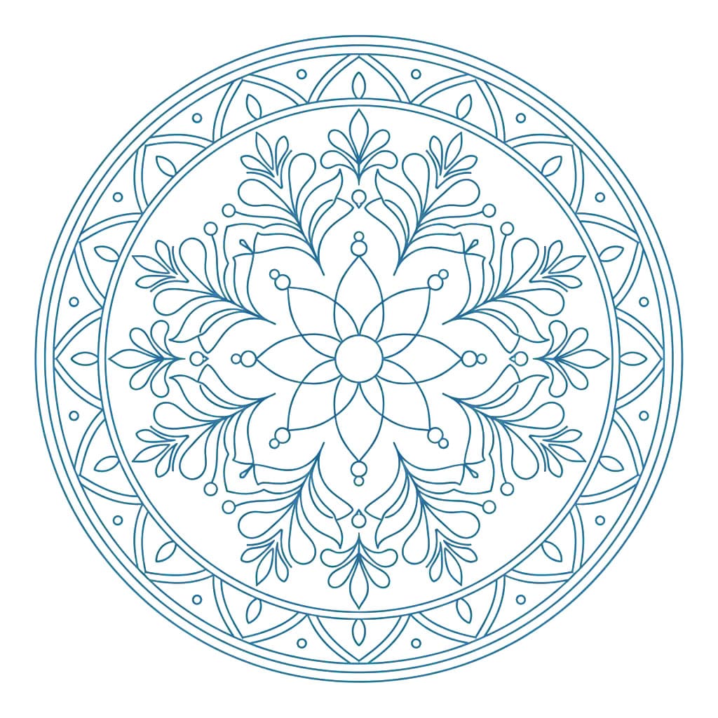 Balanced Aura Buddhist Mandala Pattern Mandalas