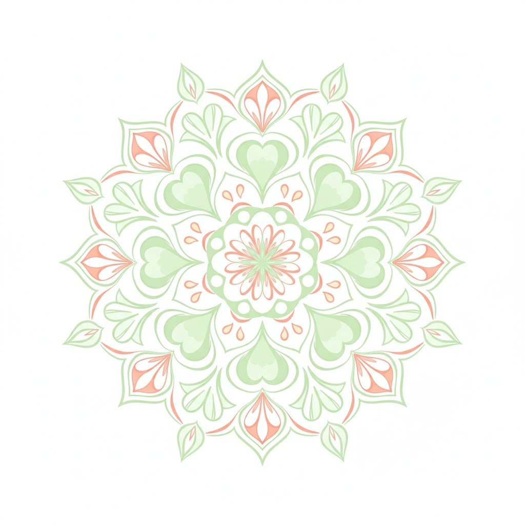 Blissful Tibetan Mandala Template Mandalas