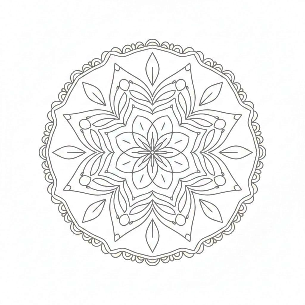 Calm Symphony Crochet Mandala Template Mandalas