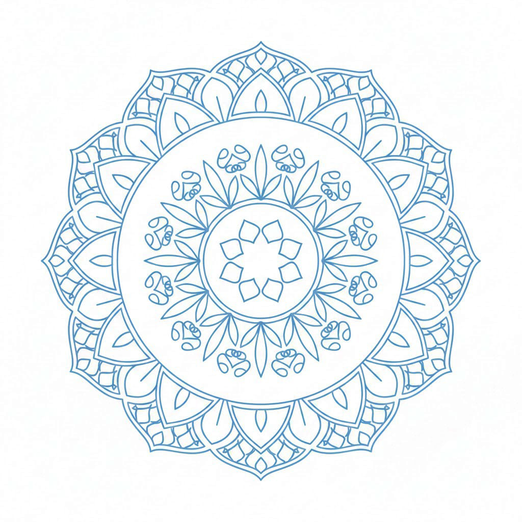 Calm Weave Crochet Mandala Template Mandalas