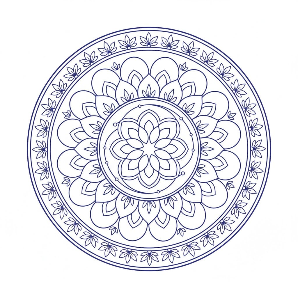 Cosmic Rhythm Hindu Mandala Design Mandalas