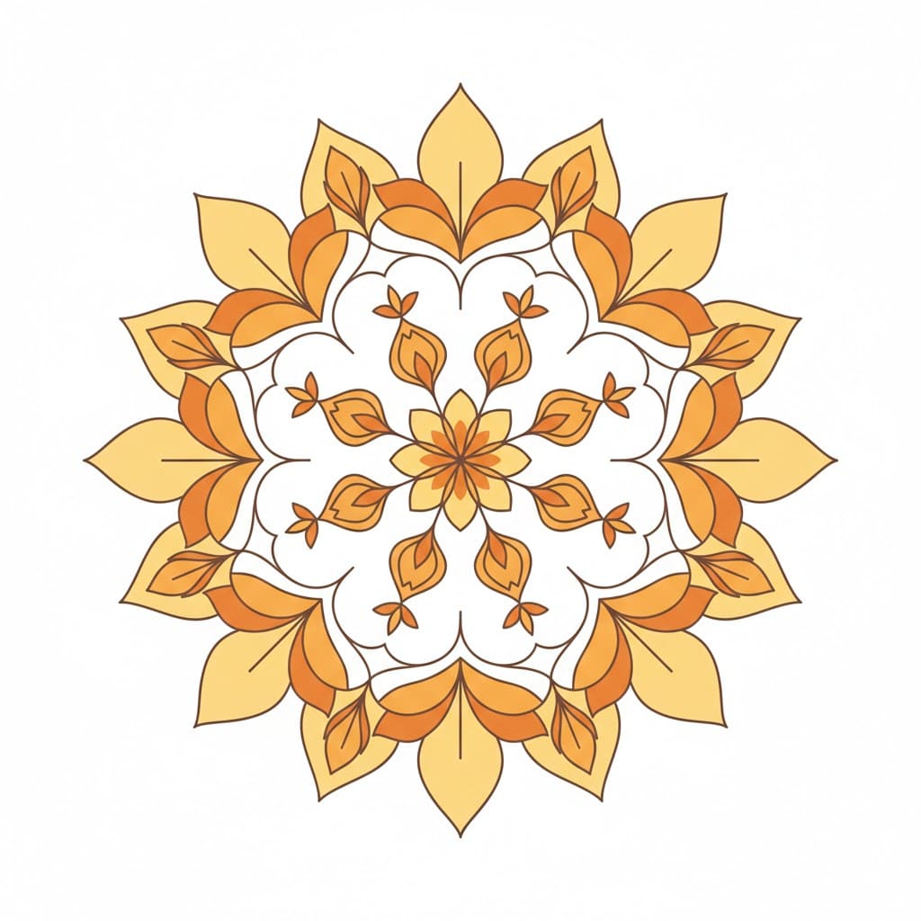 Cozy Radiance Crochet Mandala Template Mandalas