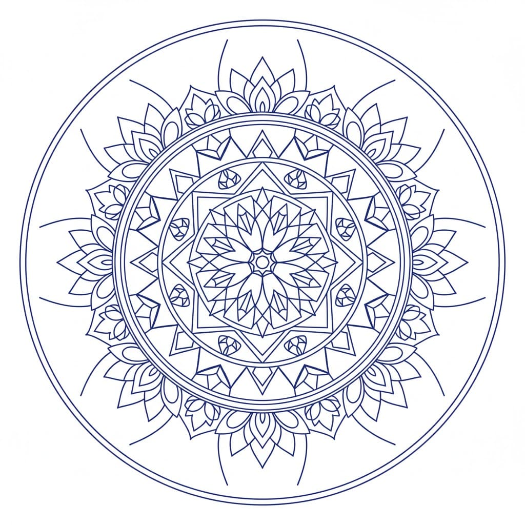 Crystal Dharma Buddhist Mandala Pattern Mandalas