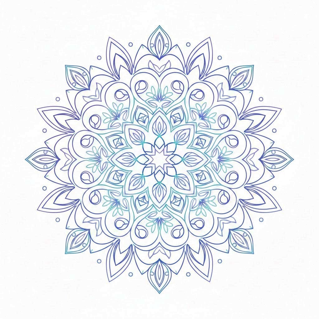 Crystal Dreamy Mandala Template Mandalas