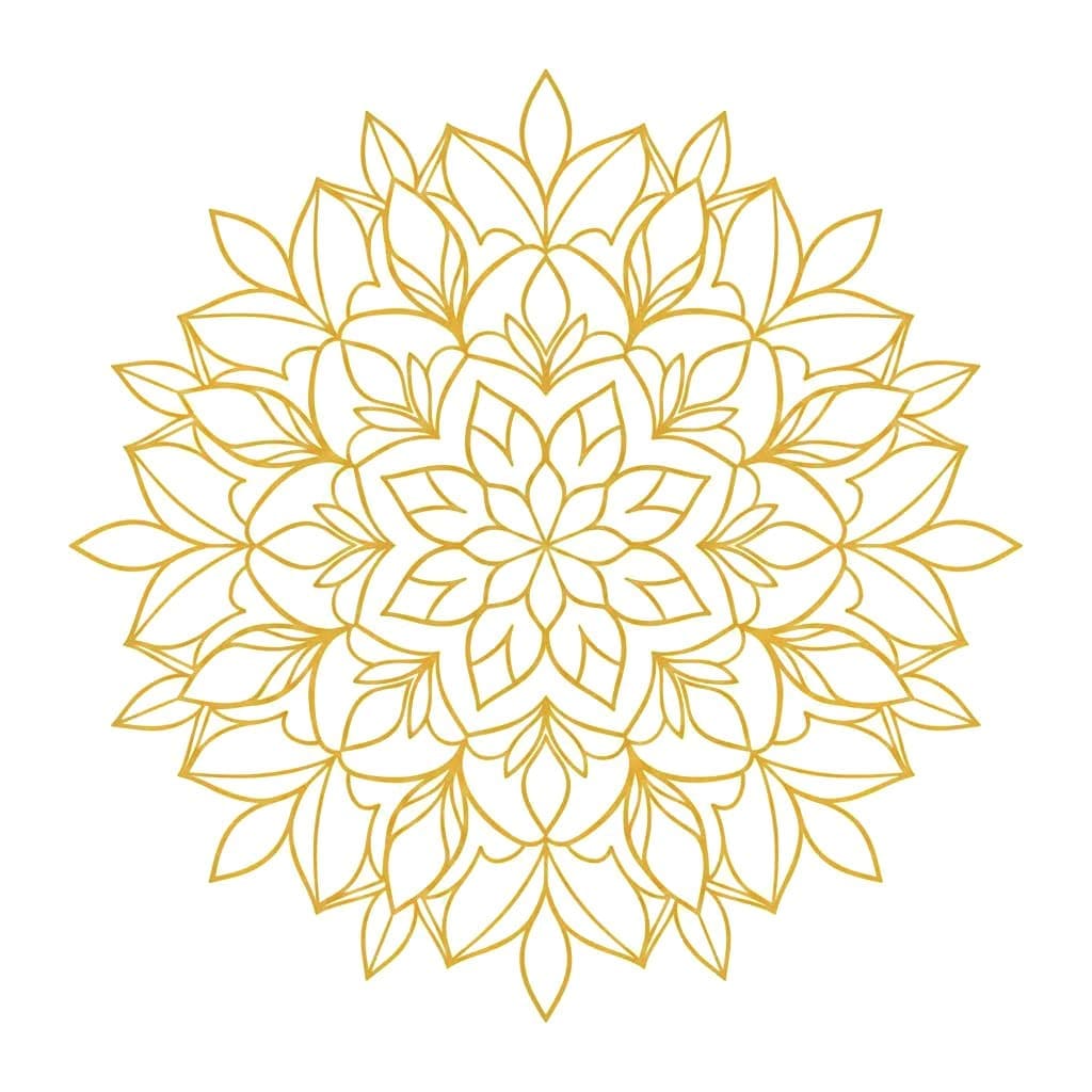 Dawnlight Kaleidoscope Mandala Template Mandalas