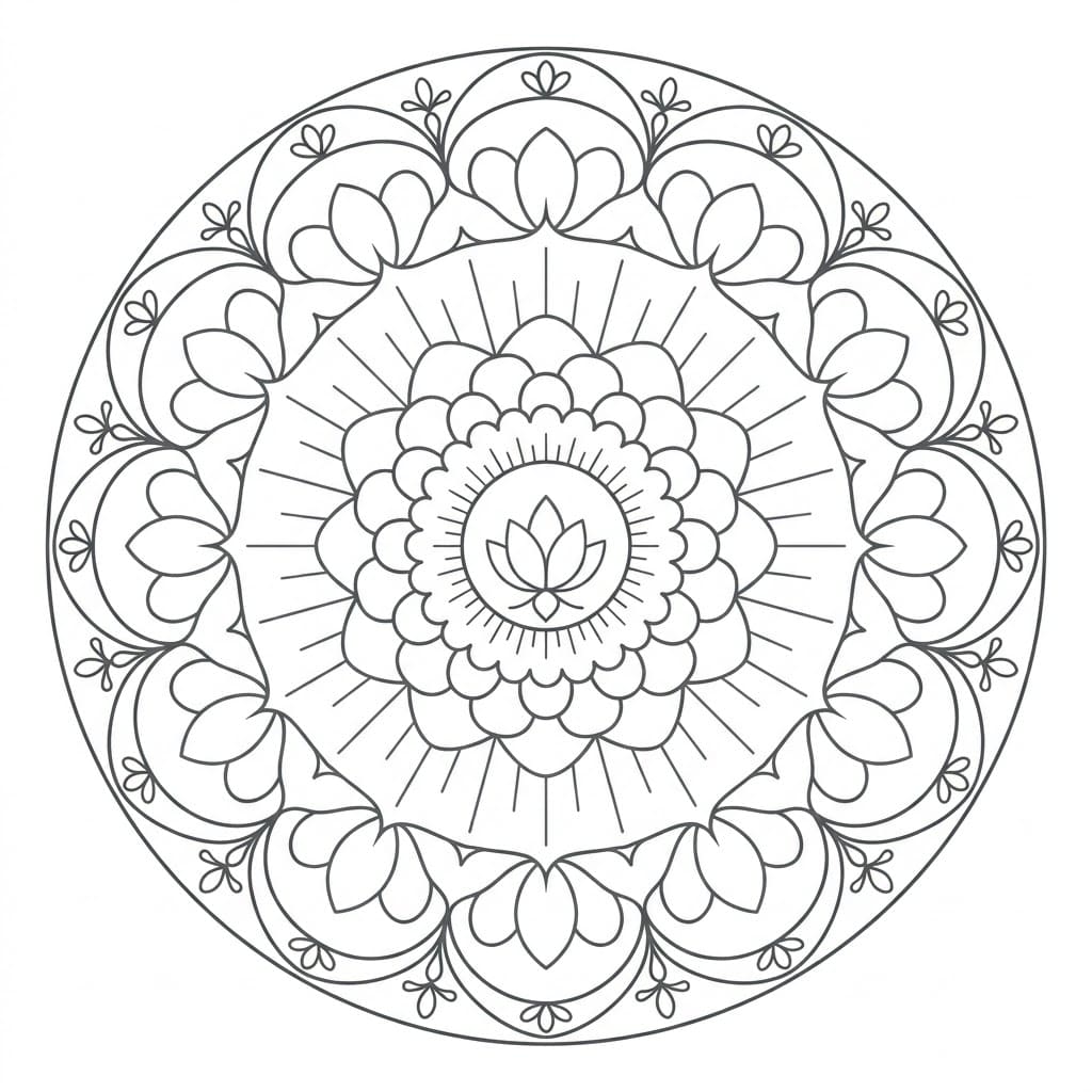 Divine Pattern Yantra Mandala Template Mandalas