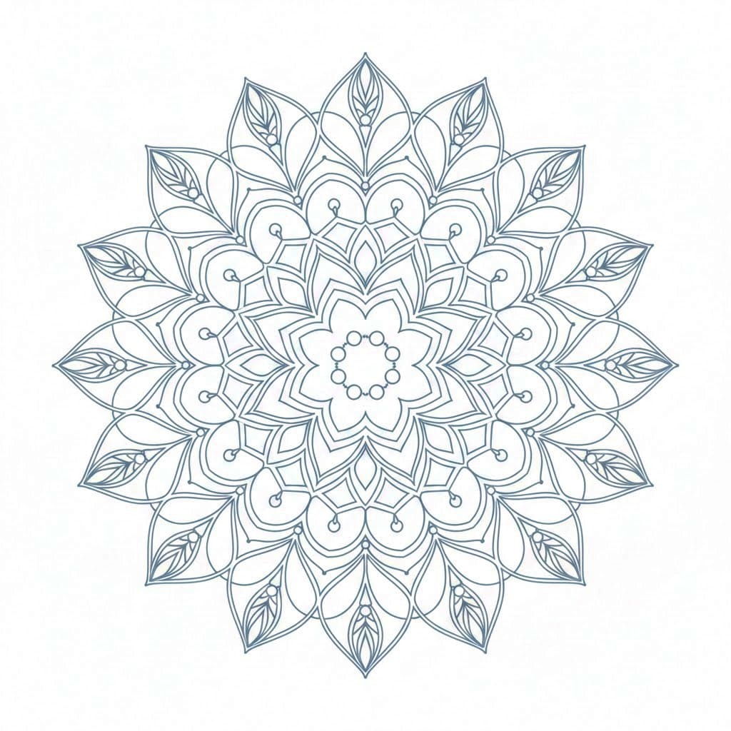 Dream Petals Crochet Mandala Template Mandalas