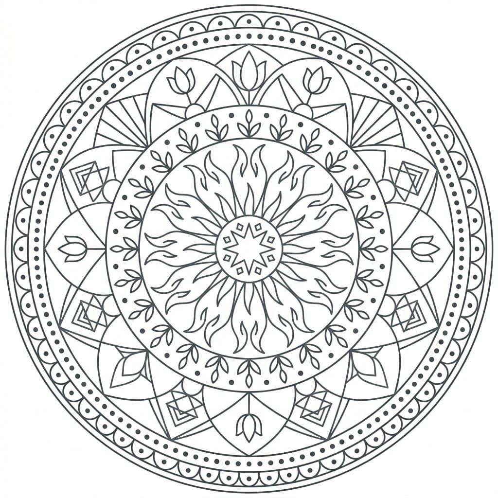 Eternal Light Yantra Mandala Template Mandalas