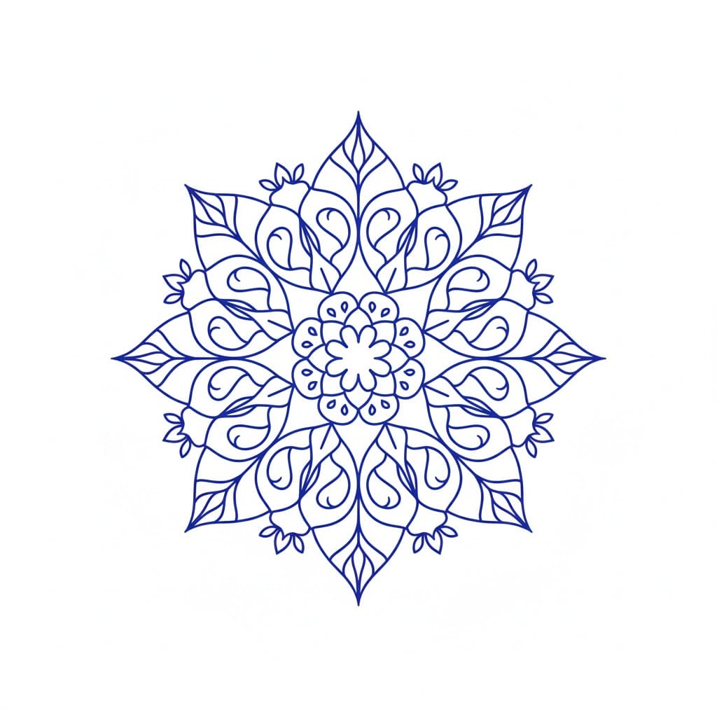 Eternal Tibetan Mandala Template Mandalas