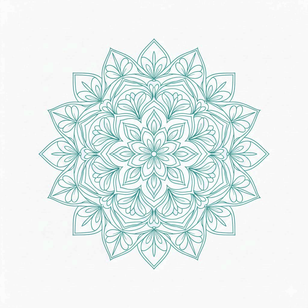 Gentle Spiral Crochet Mandala Template Mandalas