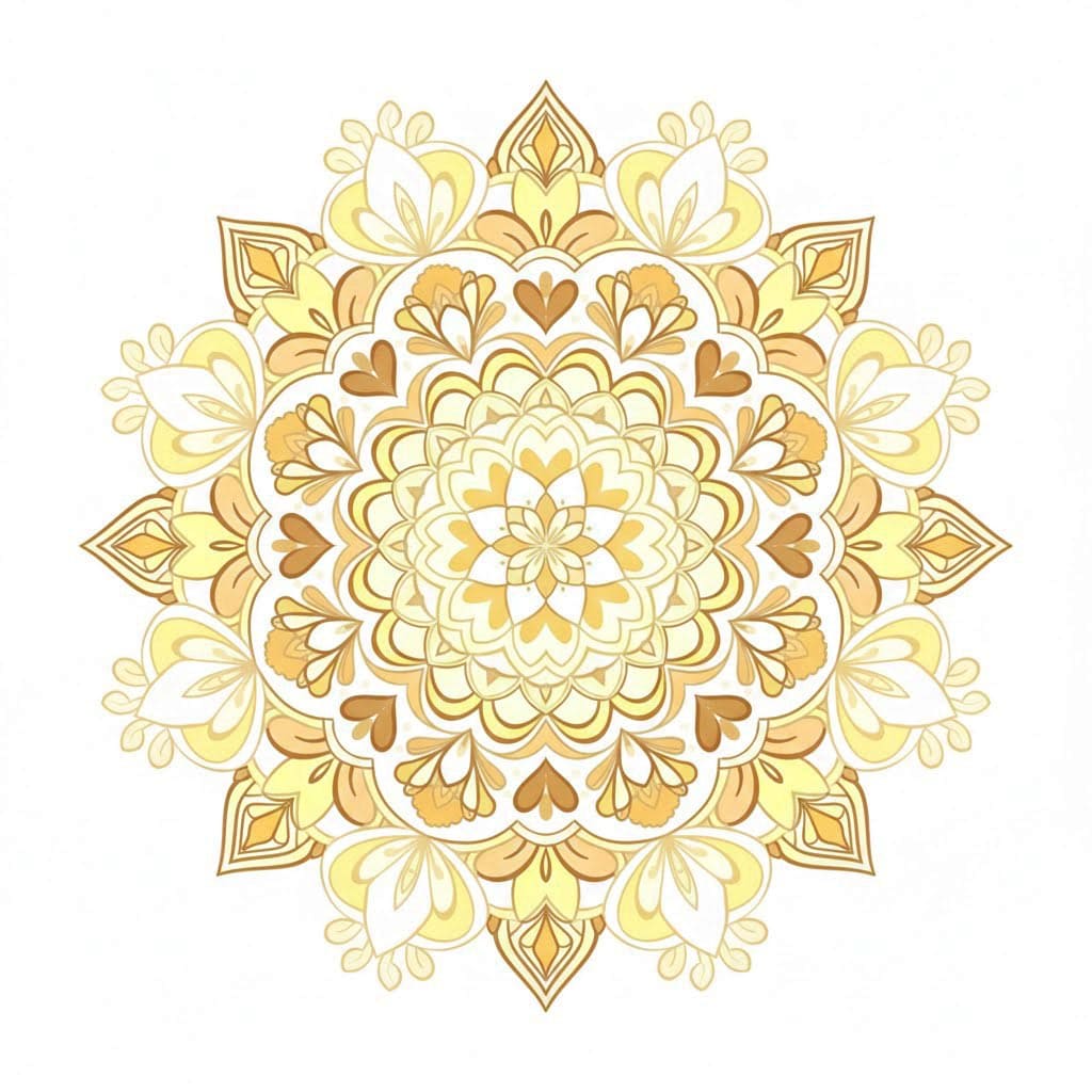 Glowing Dreamy Mandala Template Mandalas