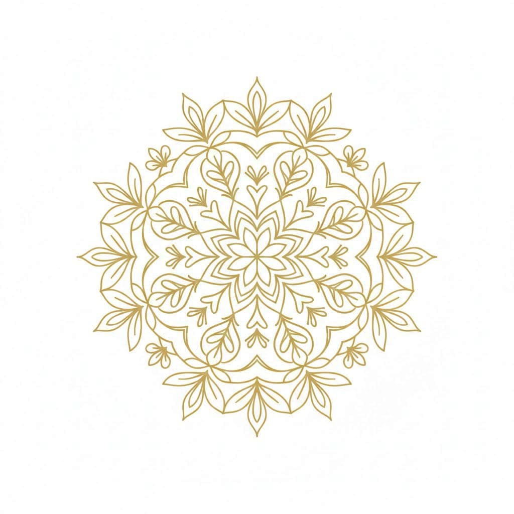 Golden Echo Vintage Mandala Template Mandalas