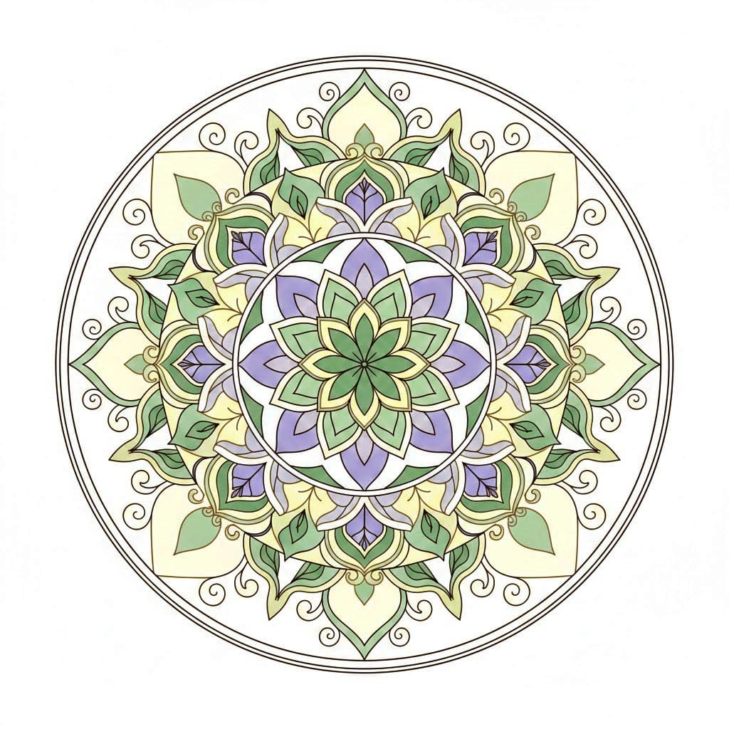 Harmony Dreamy Mandala Template Mandalas