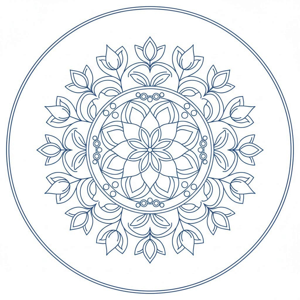 Harmony Ring Buddhist Mandala Pattern Mandalas