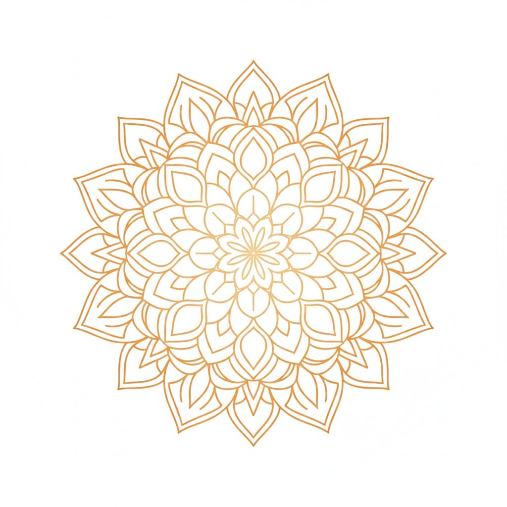 Karma Glow Buddhist Mandala Pattern Mandalas