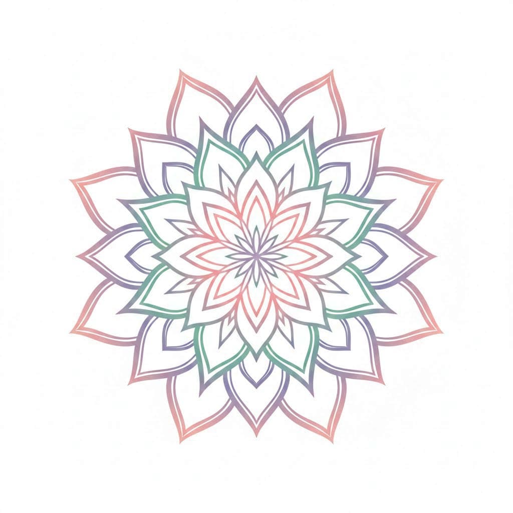 Lotus Dreamy Mandala Template Mandalas