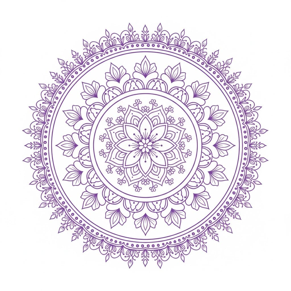 Majestic Aura Hindu Mandala Design Mandalas