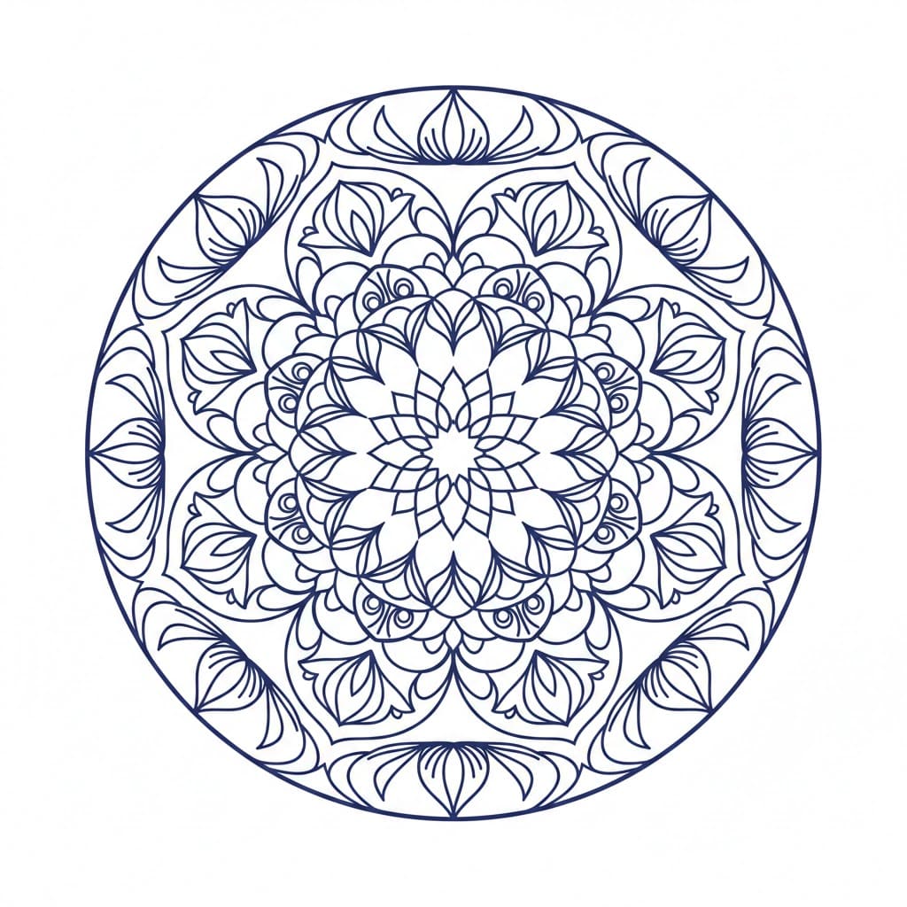 Mystic Circle Crochet Mandala Template Mandalas