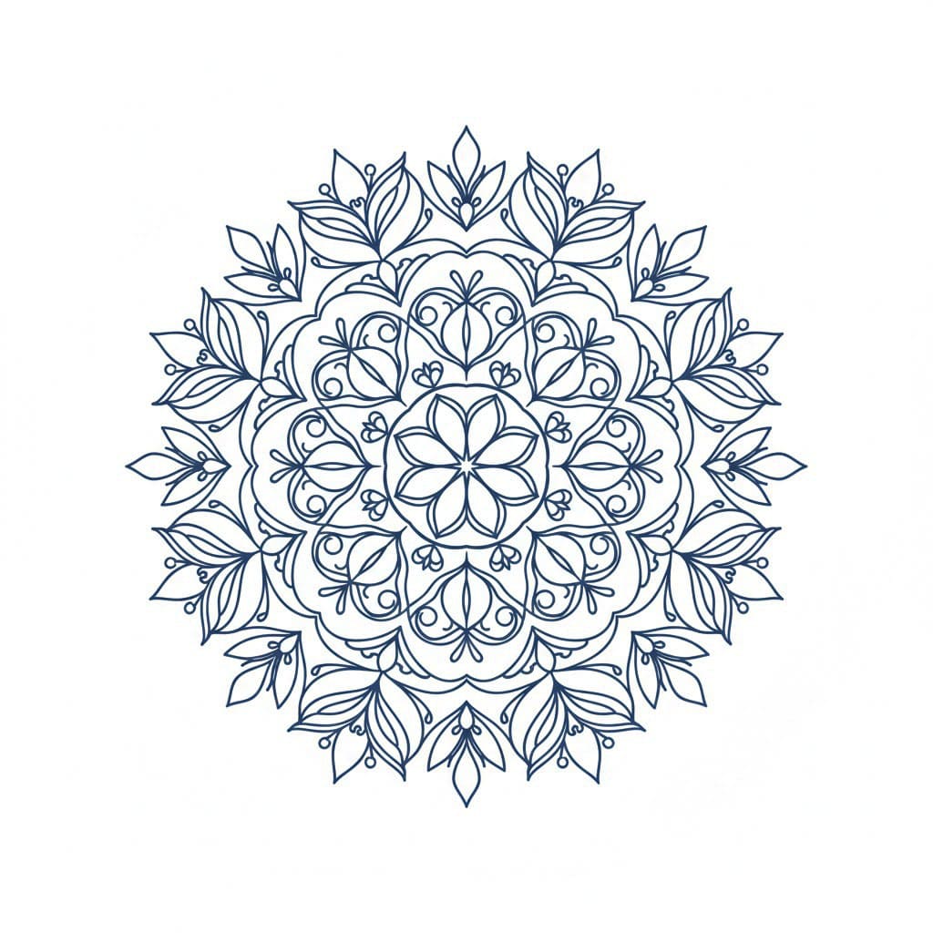 Mystic Harmony Buddhist Mandala Pattern Mandalas