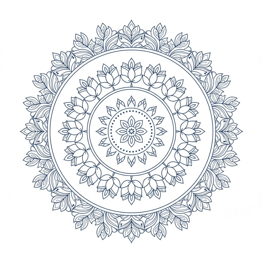 Ornate Spirit Hindu Mandala Design Mandalas