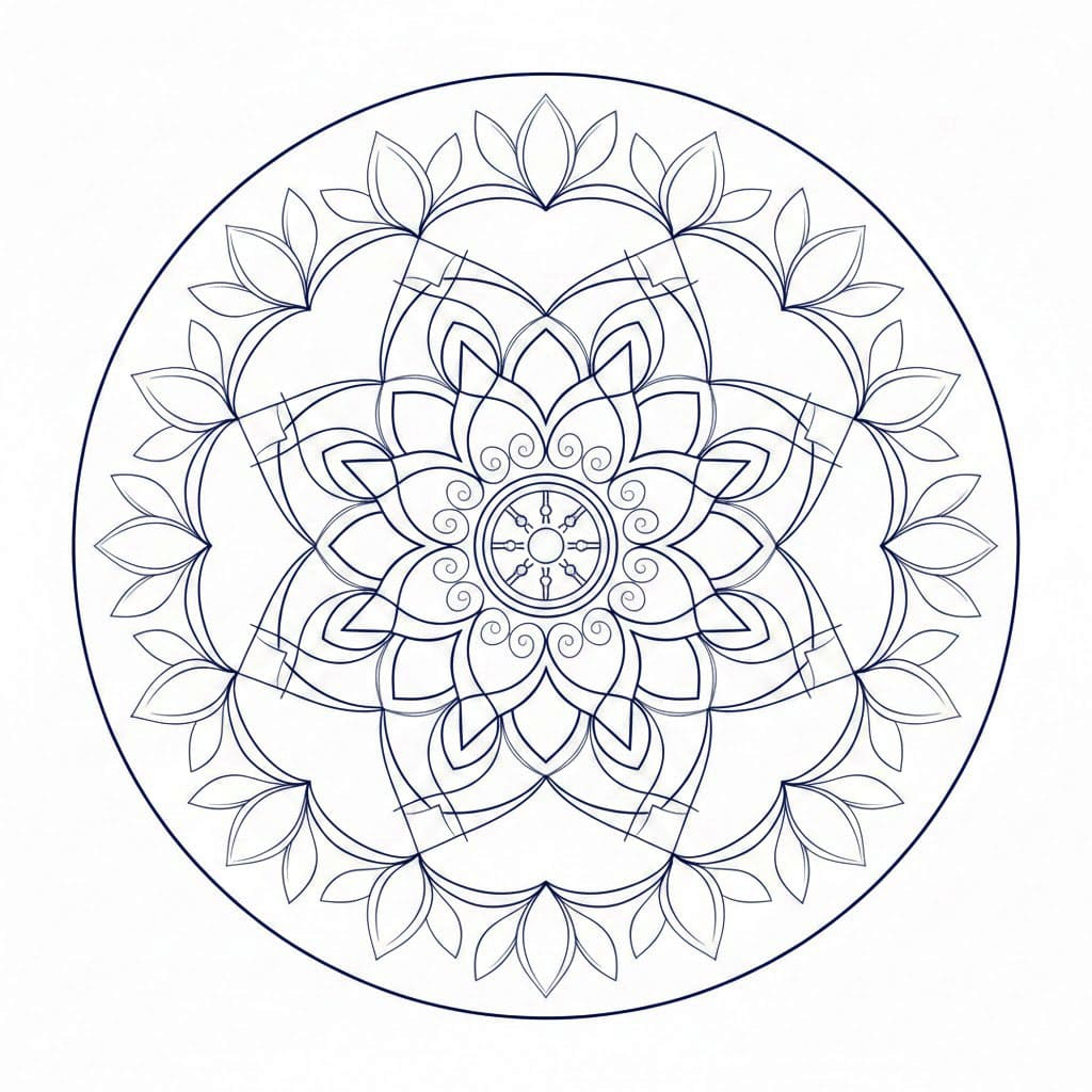 Pure Essence Buddhist Mandala Pattern Mandalas