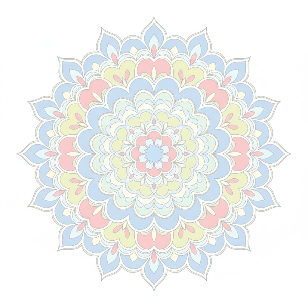Pure Tibetan Mandala Template Mandalas
