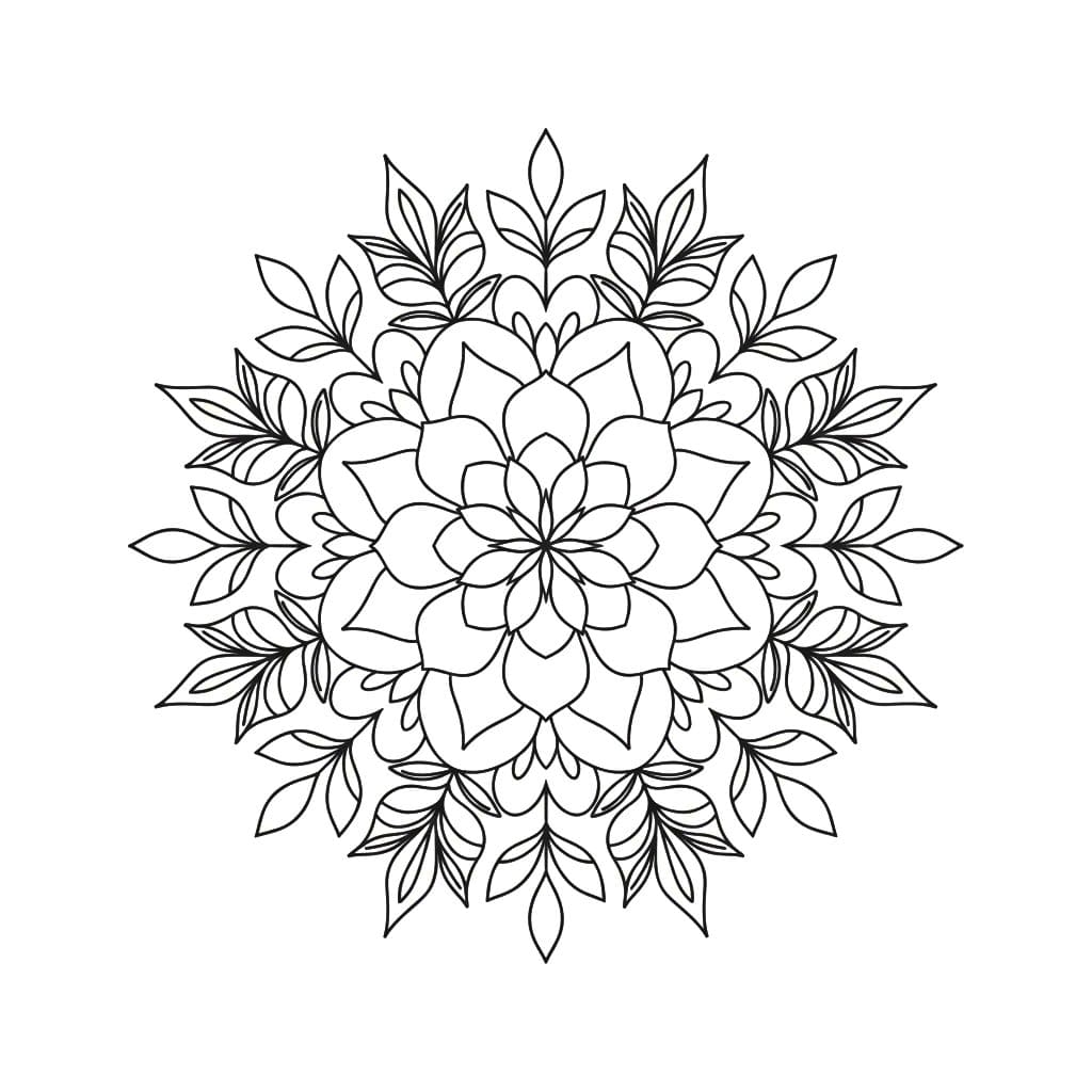 Quiet Bloom Vintage Mandala Template Mandalas