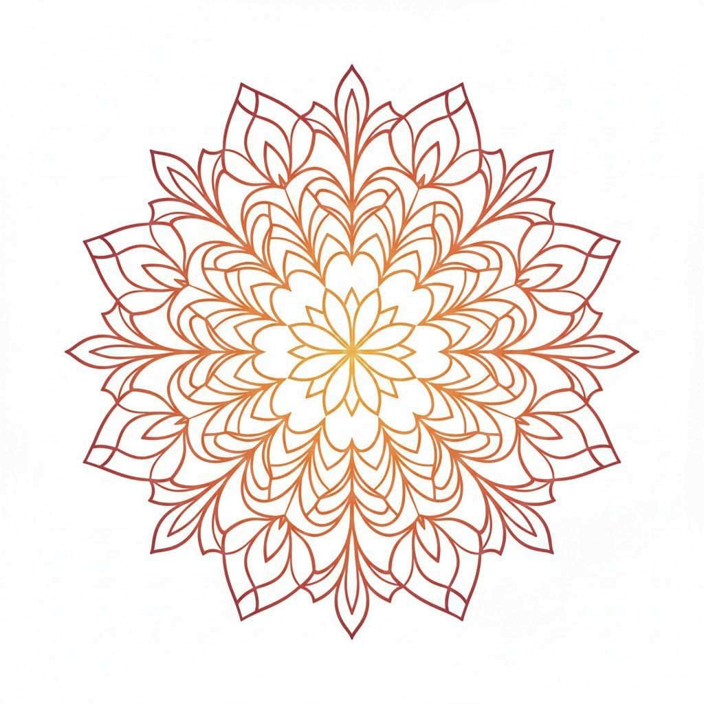 Roselight Kaleidoscope Mandala Template Mandalas