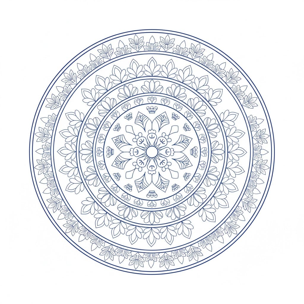 Royal Pattern Hindu Mandala Design Mandalas