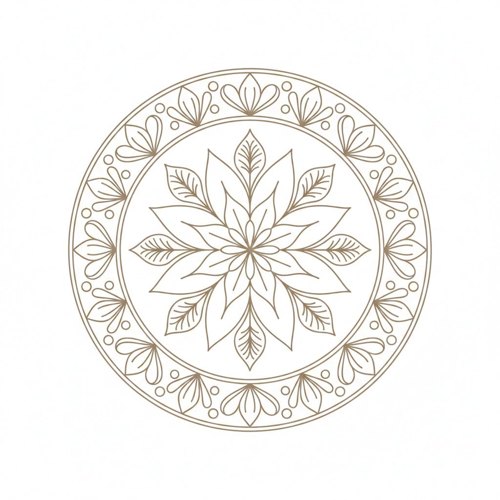 Rustic Lace Vintage Mandala Template Mandalas