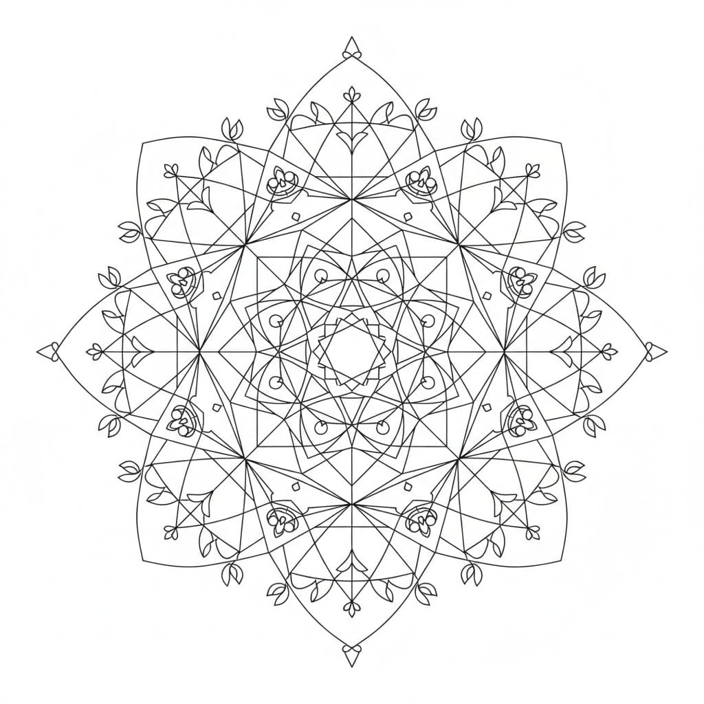 Sacred Geometry Hindu Mandala Design Mandalas