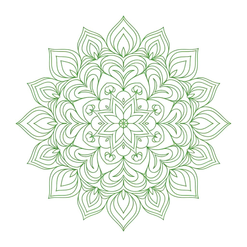 Sacred Painted Mandala Template Mandalas