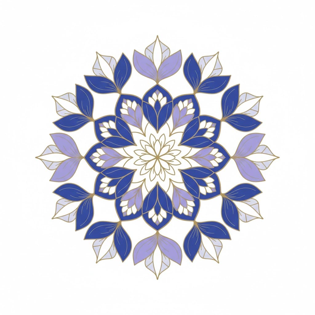 Sacred Petal Crochet Mandala Template Mandalas