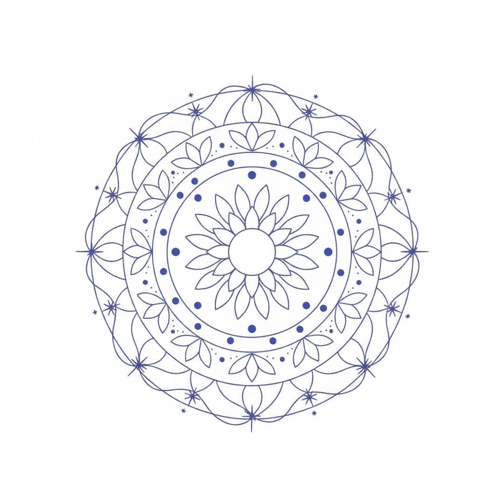 Shanti Glow Hindu Mandala Design Mandalas