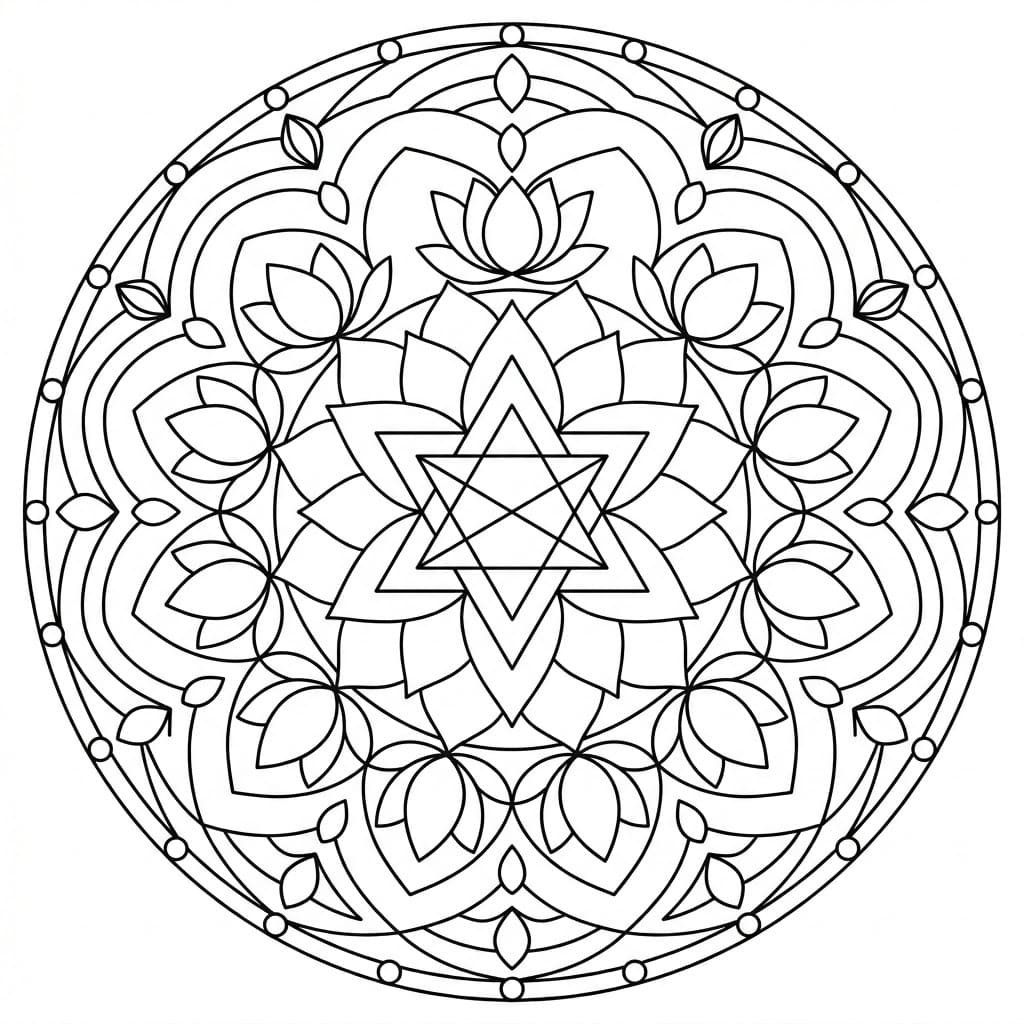 Silent Echo Yantra Mandala Template Mandalas