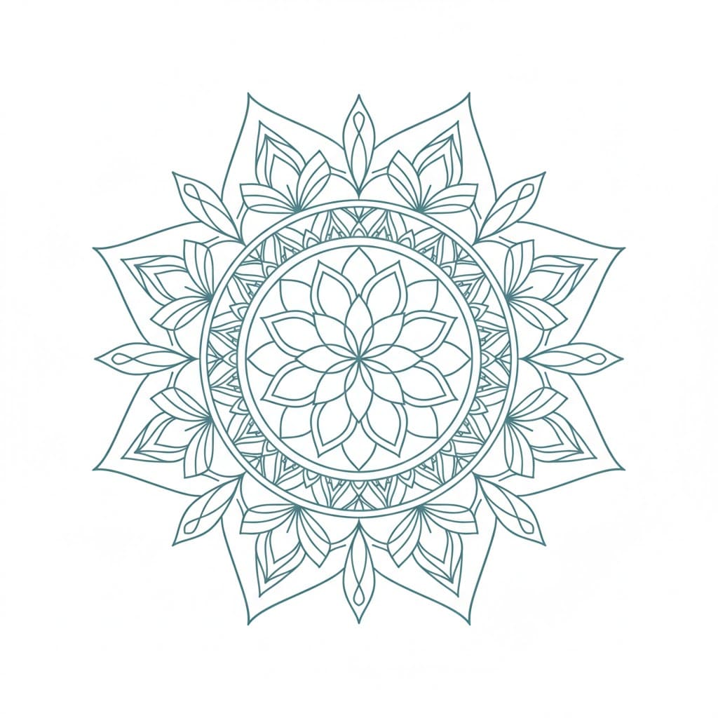Silent Lotus Crochet Mandala Template Mandalas