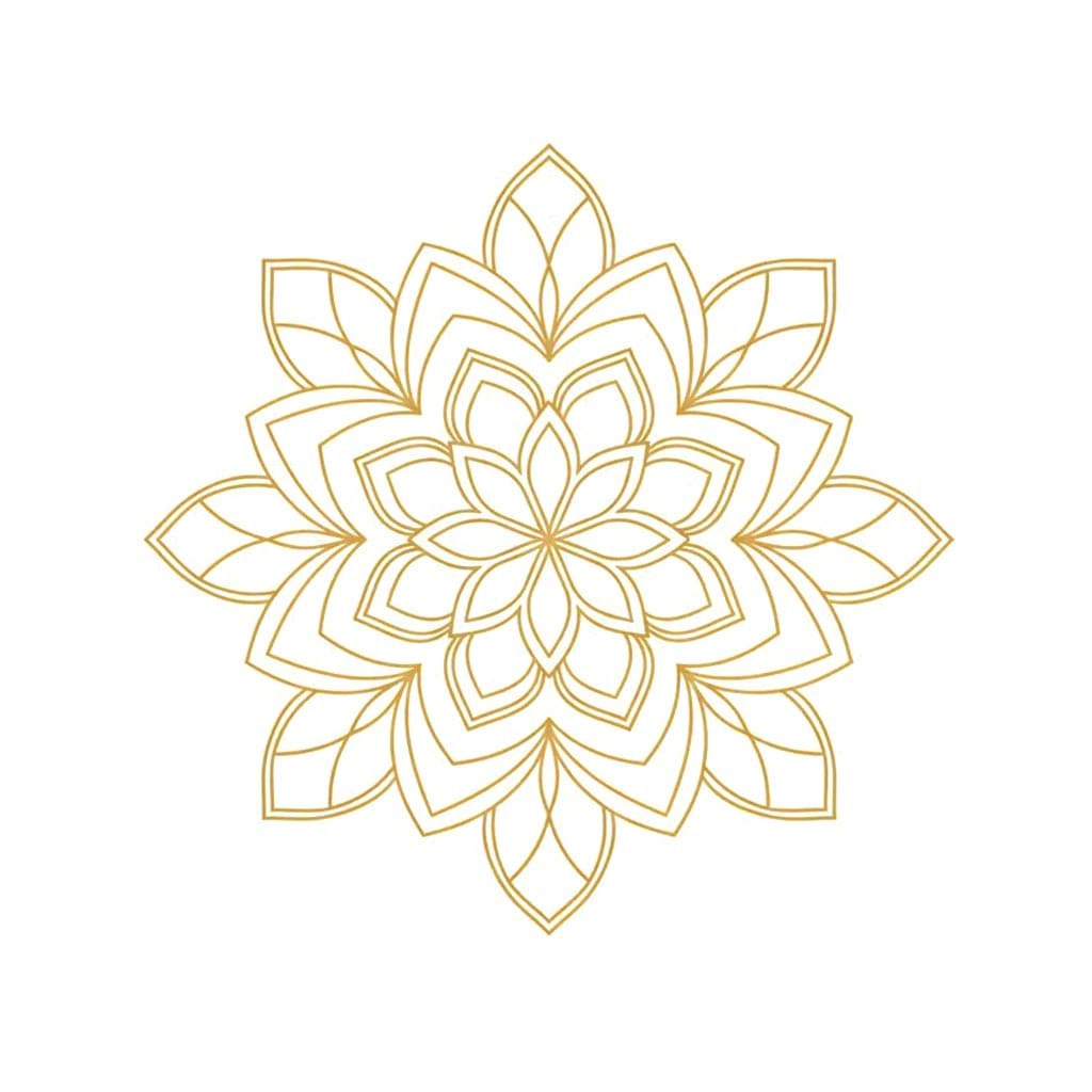 Soft Glow Digital Mandala Template Mandalas